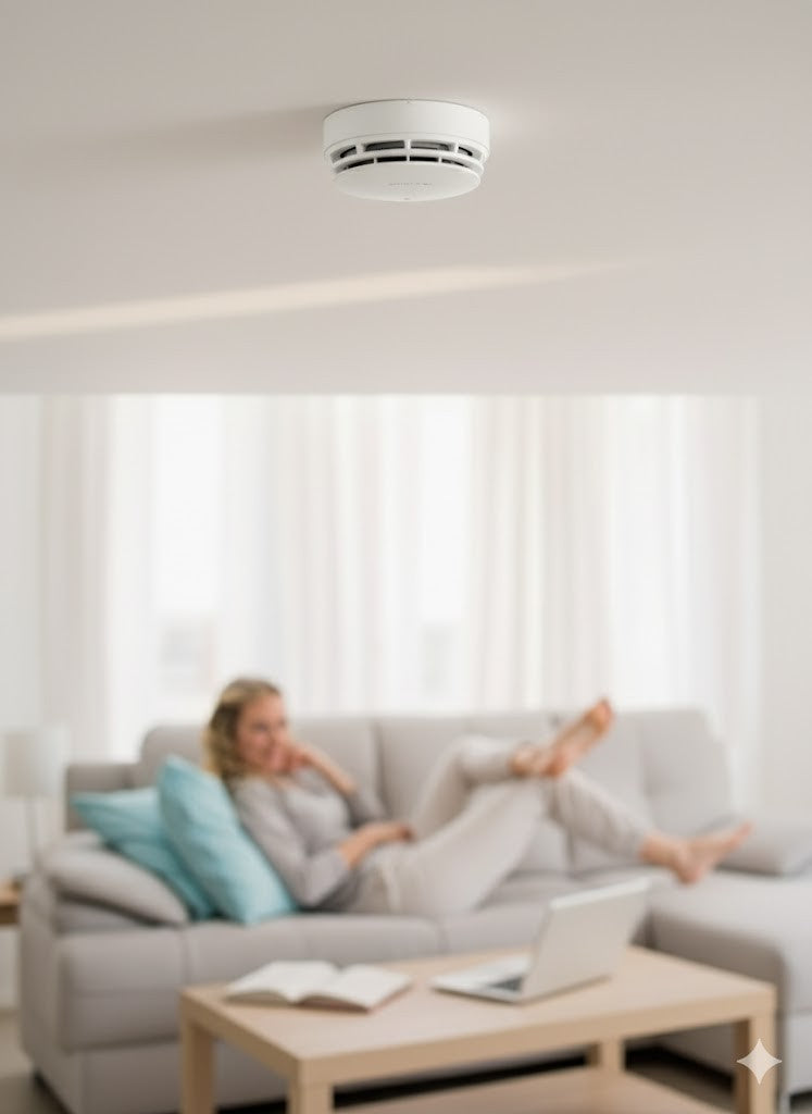 Rauchmelder, Akustisches Signal, Rauch und Feuer